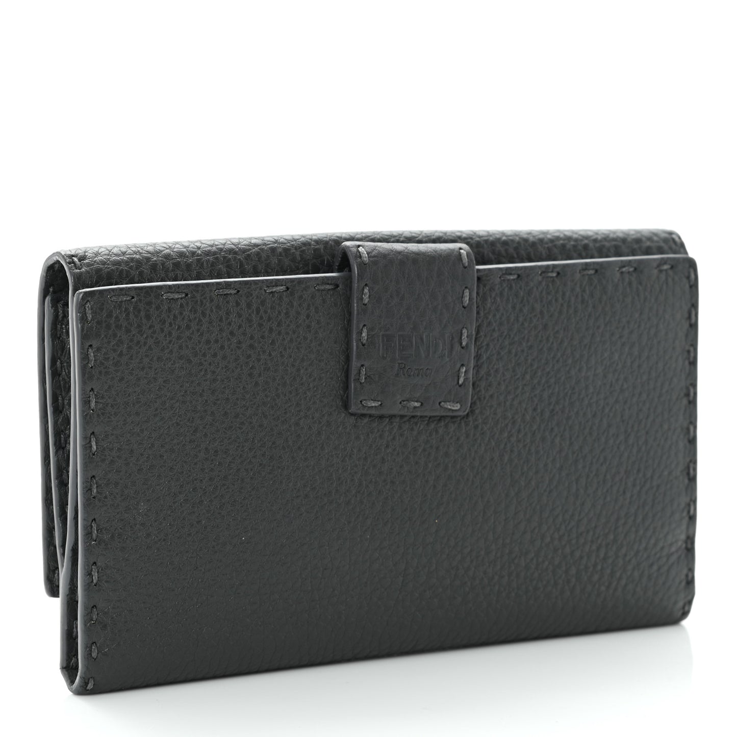 Cuoio Romano Selleria Peekaboo Continental Wallet Asfalto