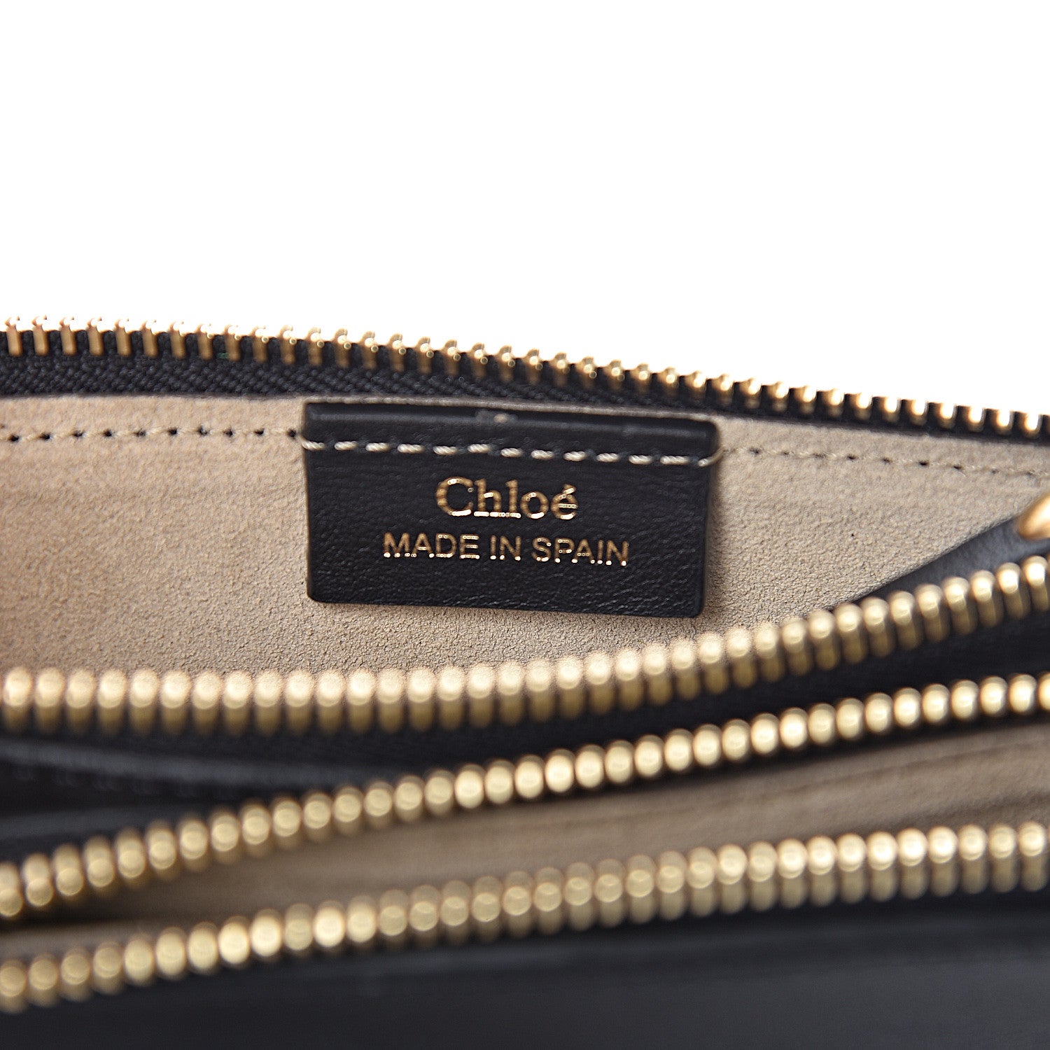 Chloe Calfskin Suede Small Jane Fringe Bag Black 6 of 10