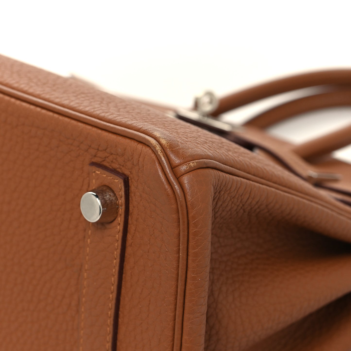 Togo Swift Officier Birkin 25 Gold Ambre