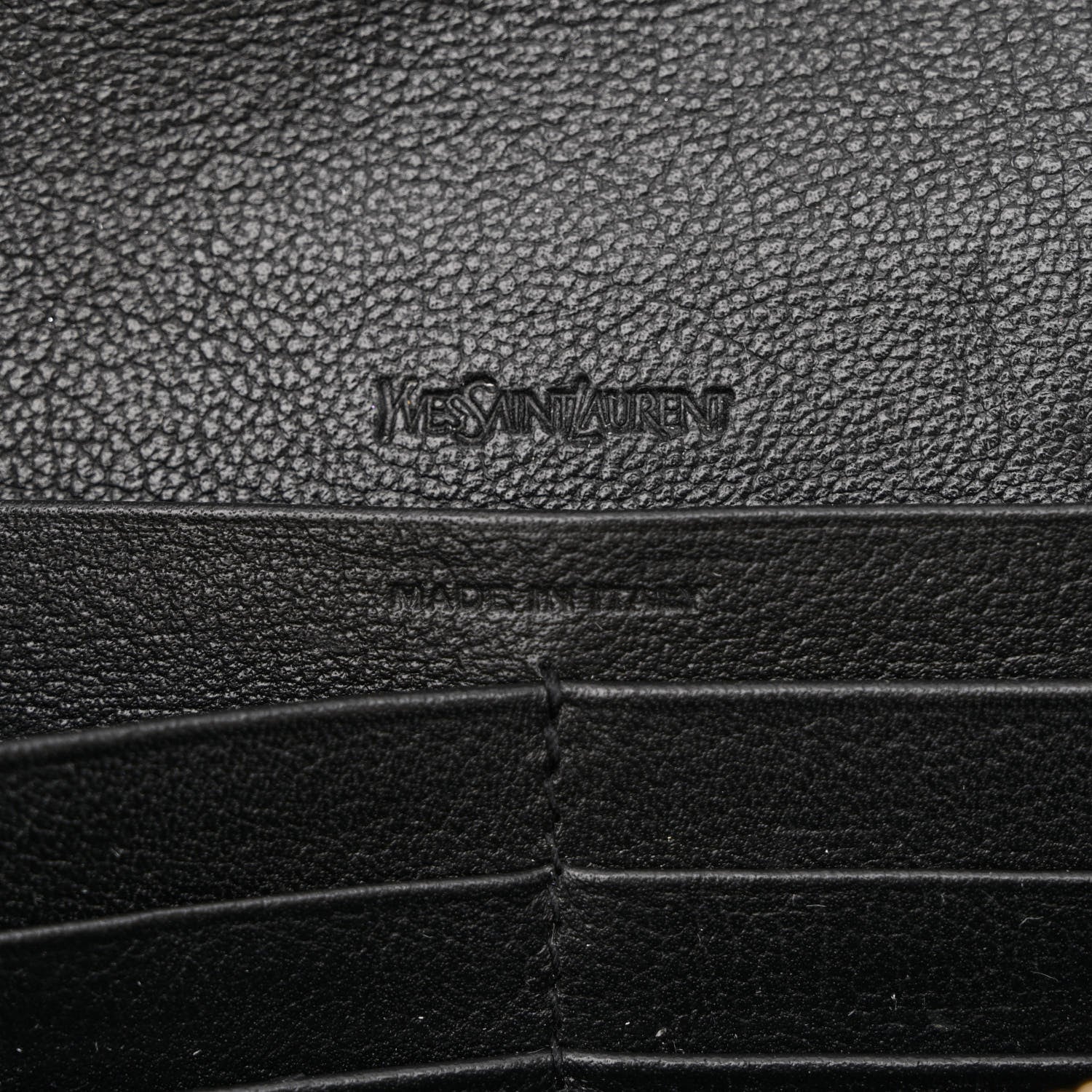 Saint Laurent Calfskin Monogram Belle de Jour Chain Clutch Black 6 of 11
