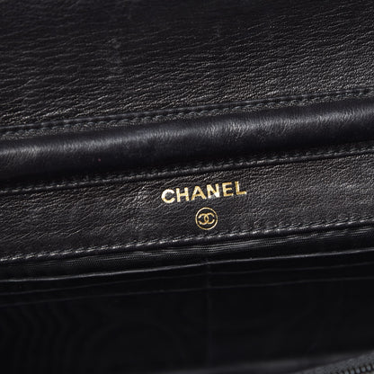 Chanel Patent Timeless CC Wallet On Chain WOC Black 6 of 9