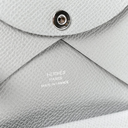 Hermes Epsom Calvi Duo Card Case Bleu Glacier 6 of 7