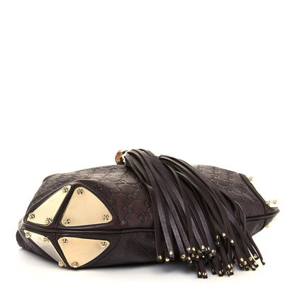 Gucci Guccissima Medium Indy Top Handle Hobo Dark Brown 4 of 16