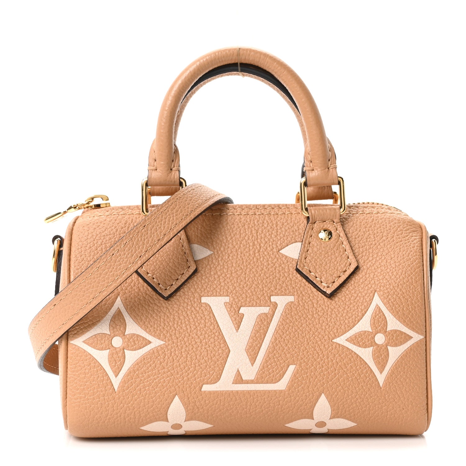 Louis Vuitton Empreinte Monogram Giant Nano Speedy Arizona Creme 1 of 9
