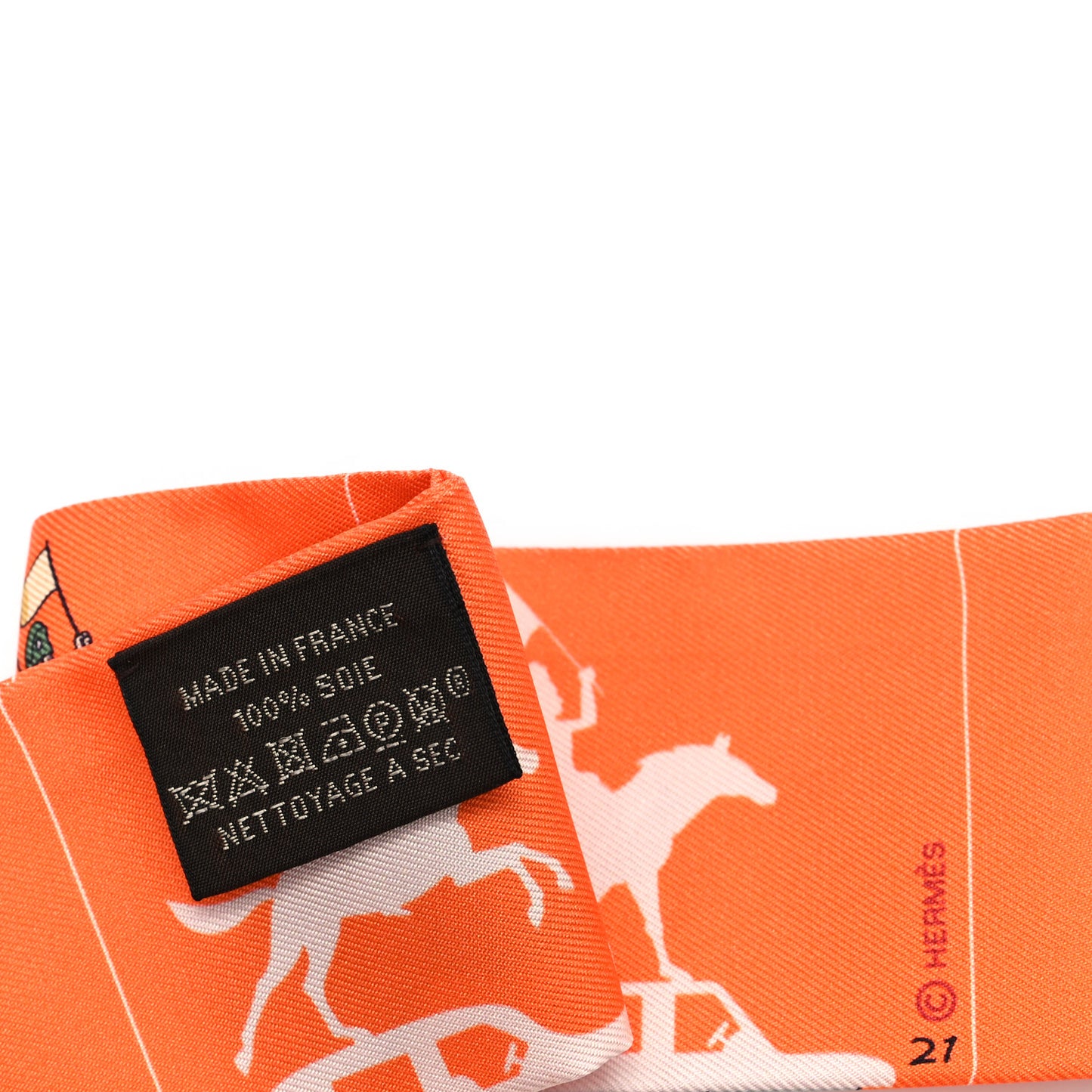 Silk Parade CG Twilly Corail Vert Amande Brun