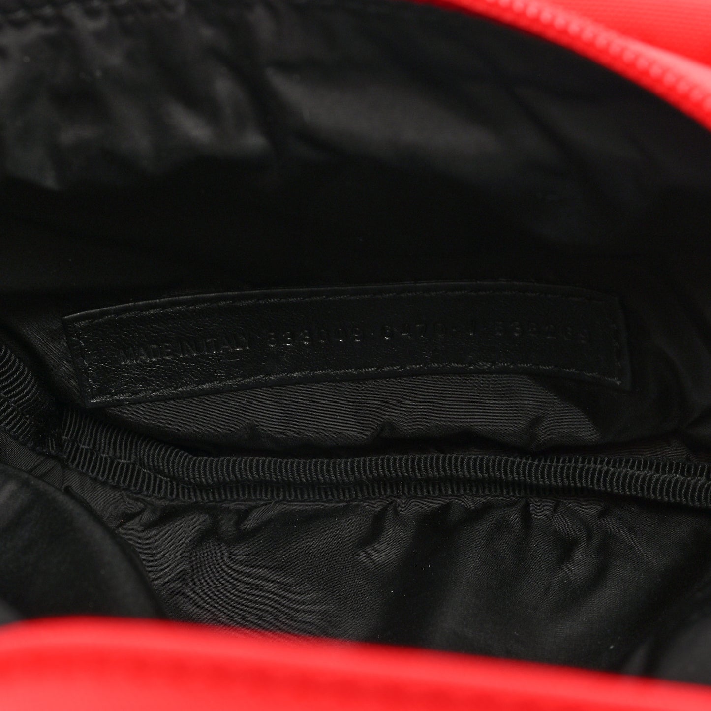 Sport Nylon Logo Embroidered Wheel Beltpack Bright Red White