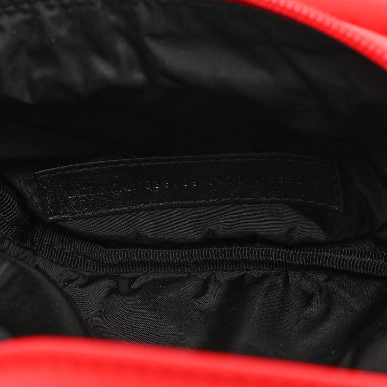 Balenciaga Sport Nylon Logo Embroidered Wheel Beltpack Bright Red White 7 of 10