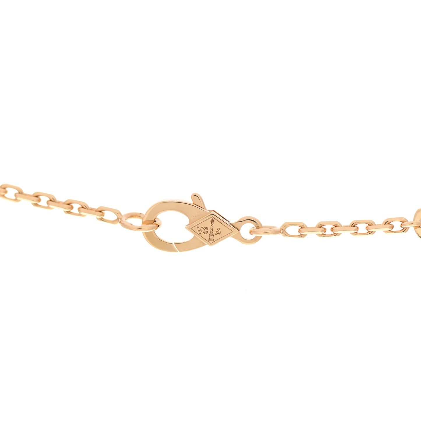 18K Yellow Gold Mother of Pearl Magic Alhambra Long Necklace