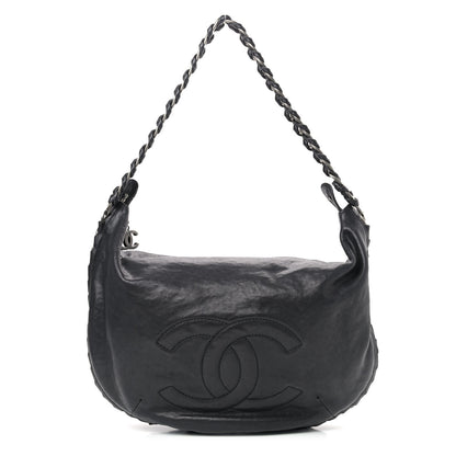 Chanel Calfskin Modern Chain Hobo Black 1 of 9