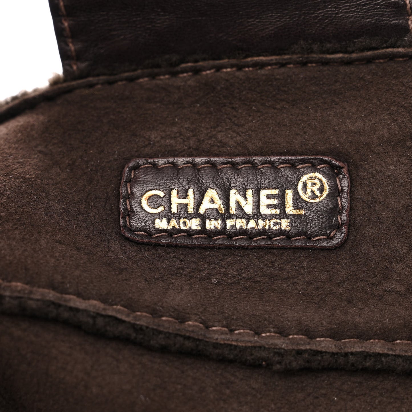 Shearling Accordion Flap Brown