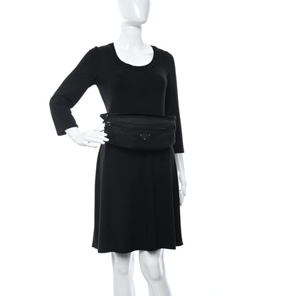 Prada Tessuto Nylon Montagna Belt Bag Black 2 of 8