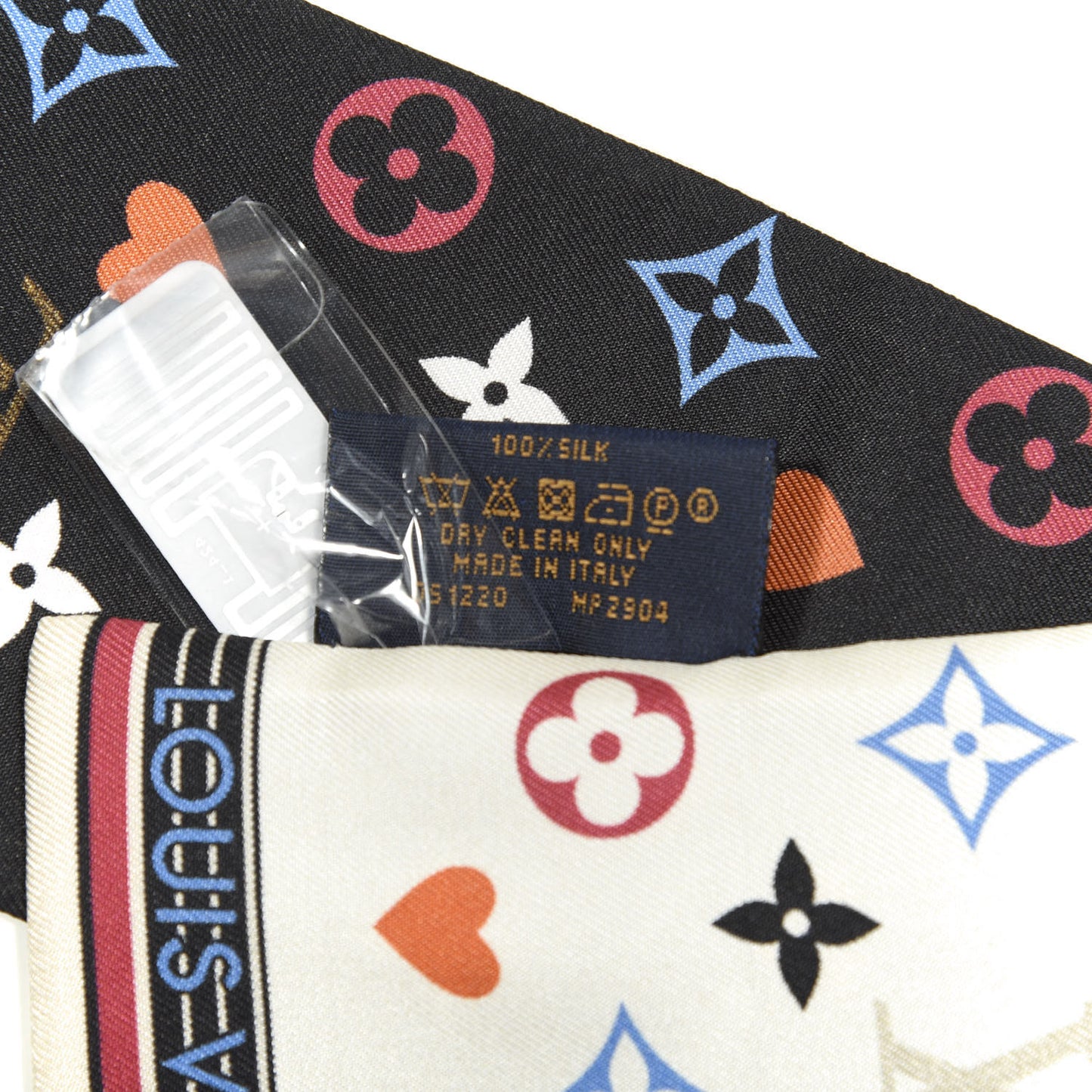 Silk Game On Bandeau Black White