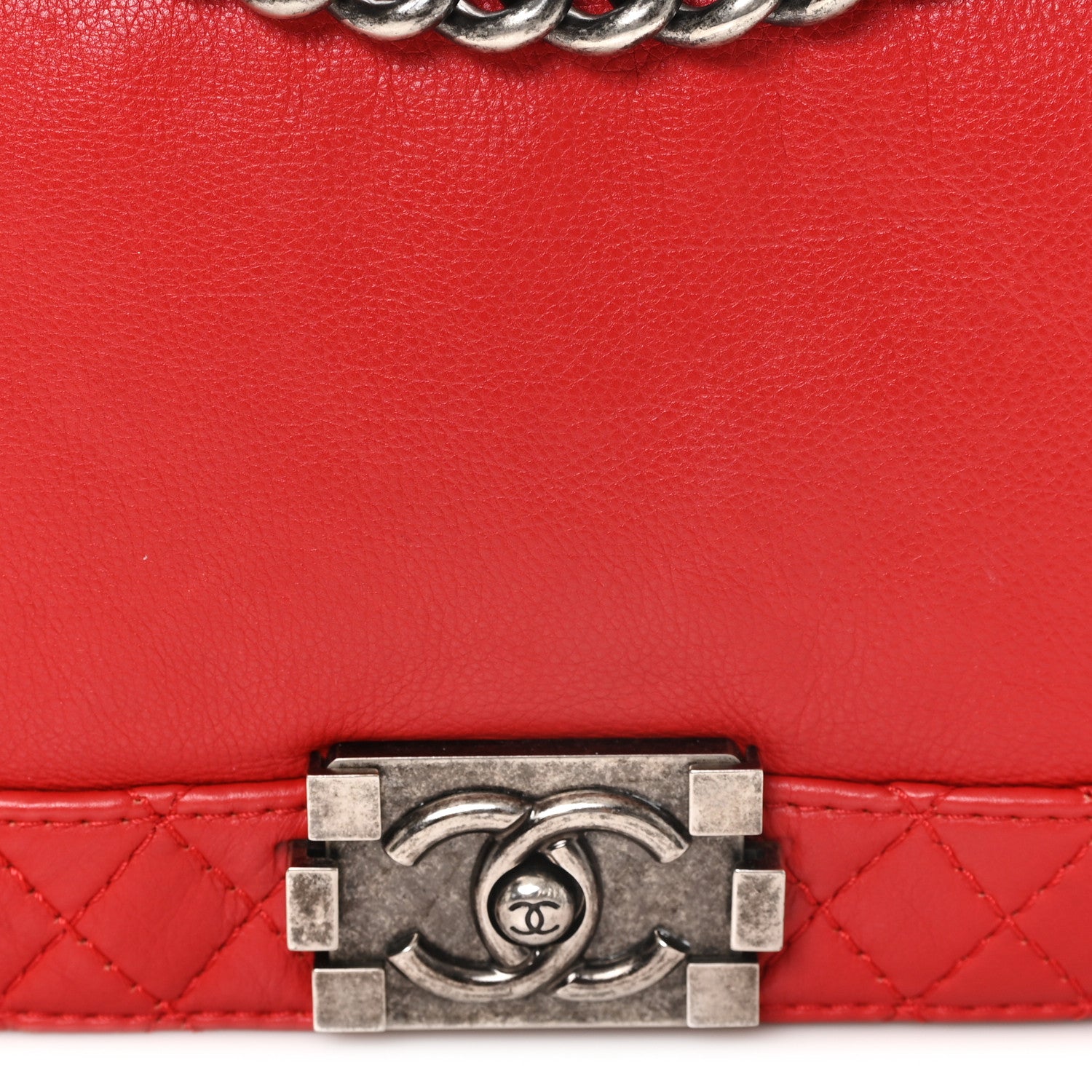 Chanel Calfskin Medium Boy Reverso Flap Red 8 of 10