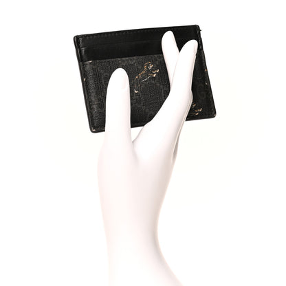 Gucci GG Supreme Monogram Tiger Print Card Holder Black 2 of 6
