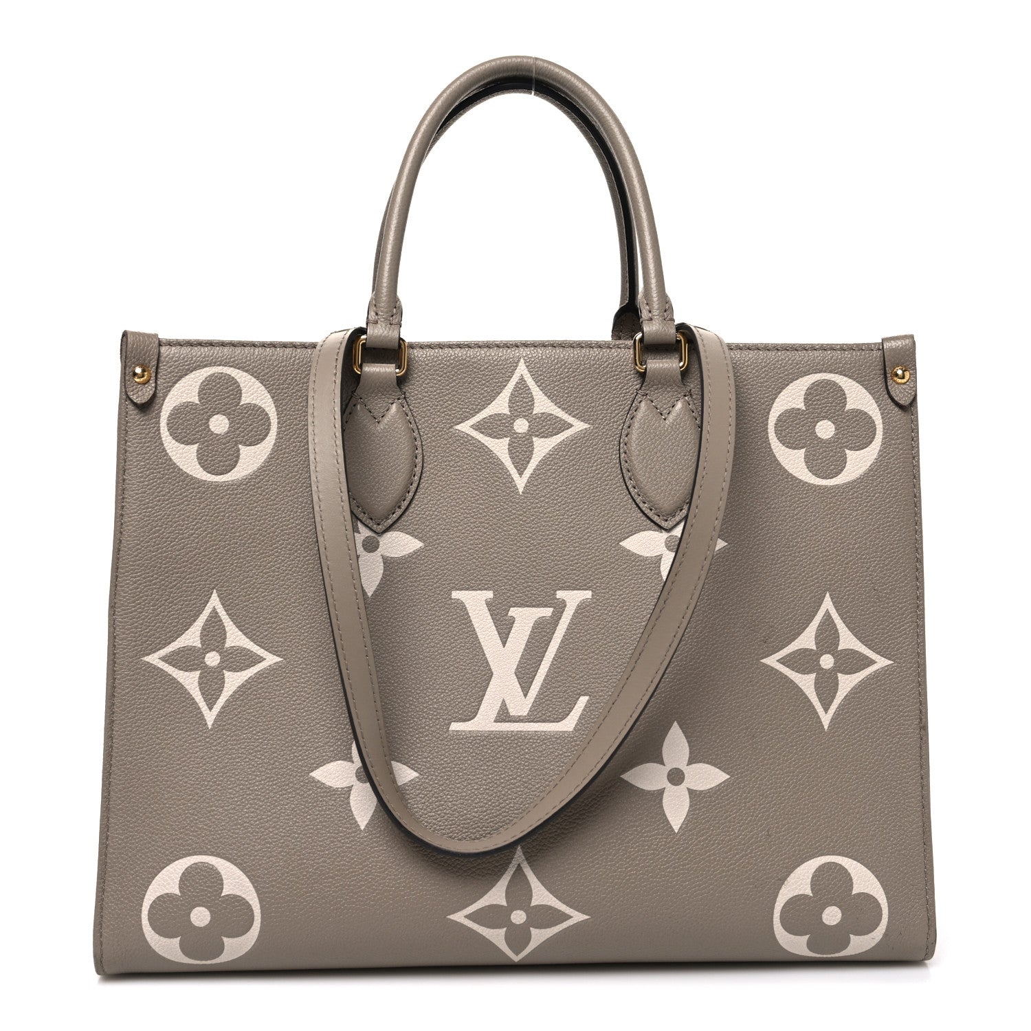 Louis Vuitton Empreinte Monogram Giant Onthego MM Tourterelle Creme 1 of 13