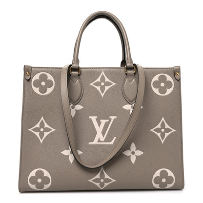 Louis Vuitton Empreinte Monogram Giant Onthego MM Tourterelle Creme 1 of 13