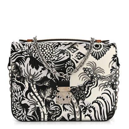 Louis Vuitton Epi Monogram Floral Pochette Metis Black White 1 of 11