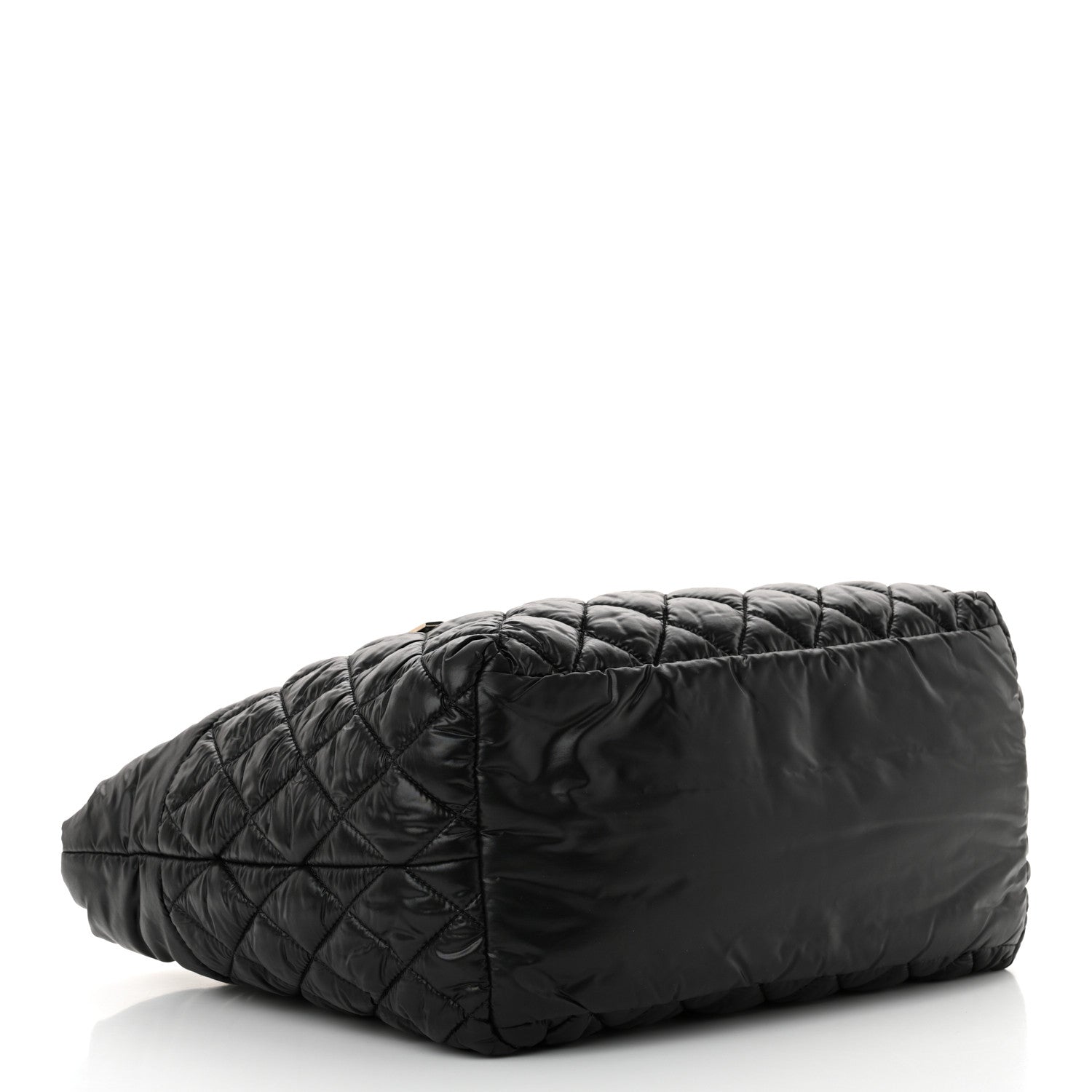 Chanel Nylon Quilted Small Coco Cocoon Tote Black 4 of 10