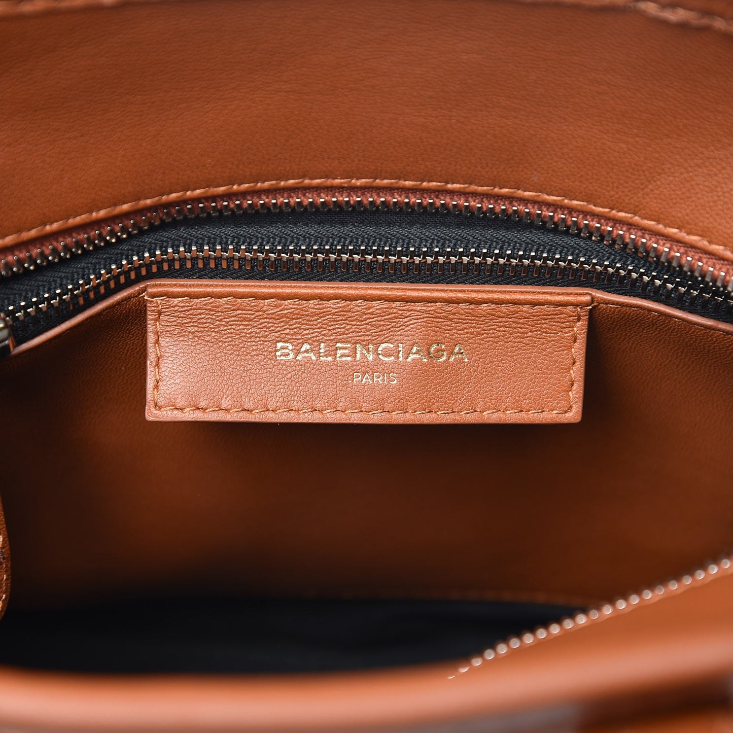 Agneau XS Bazar Shopper Tote Marron Fauve