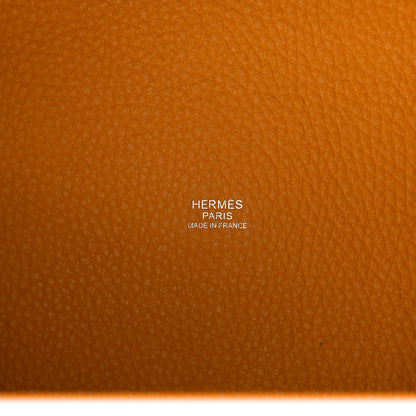 Hermes Taurillon Clemence Picotin Lock 26 GM Jaune D'Or 5 of 7
