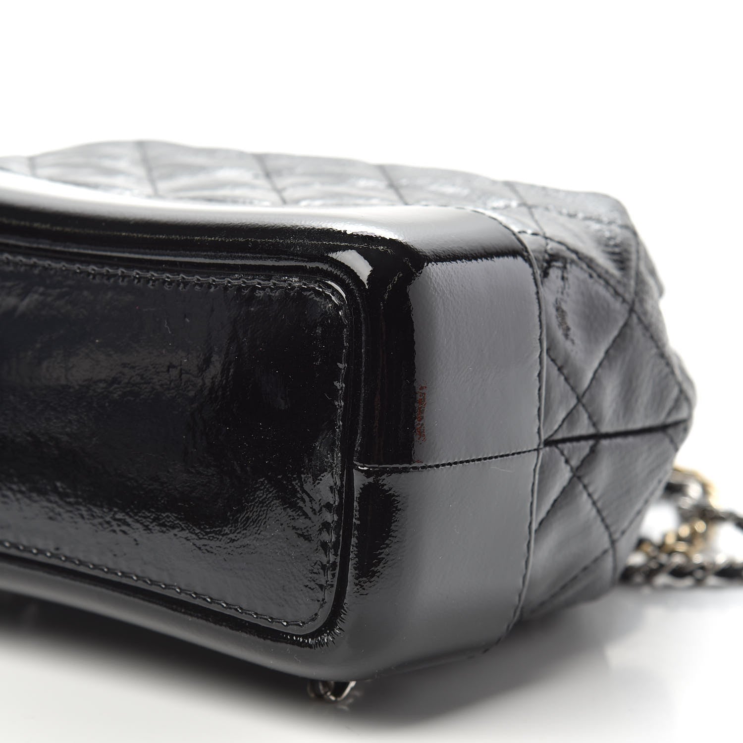 Chanel Patent Goatskin Quilted Small Gabrielle Backpack Black 8 of 9