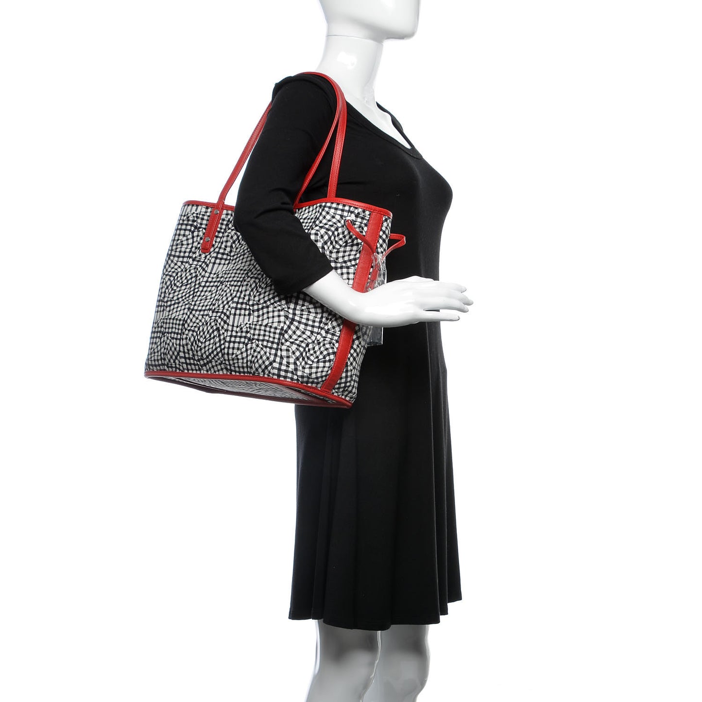 Visetos Medium Liz Reversible Shopper Tote Ruby Red