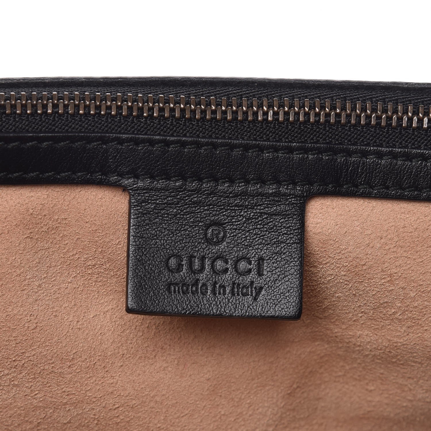 Gucci Calfskin Matelasse Large GG Marmont Shoulder Bag Black 6 of 12