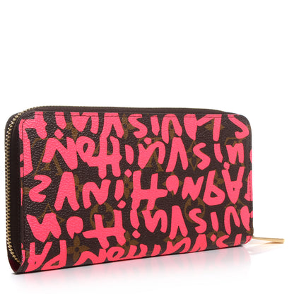 Louis Vuitton Monogram Graffiti Zippy Wallet Fuchsia 3 of 8