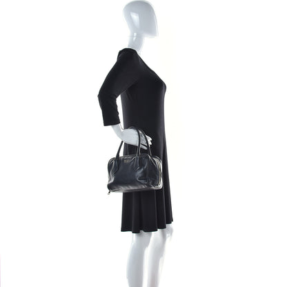 Prada Soft Calf Inside Tote Black Mughetto 2 of 11