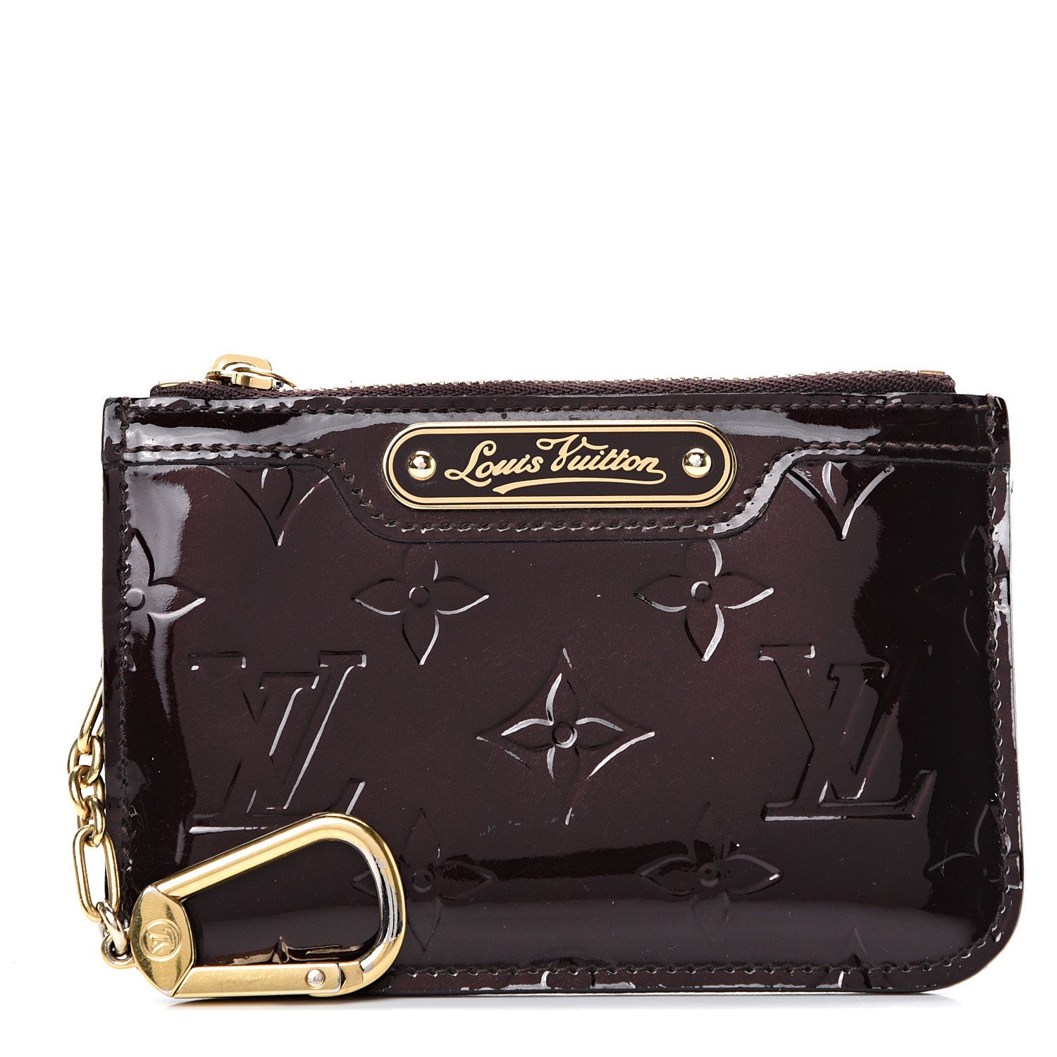 Louis Vuitton Vernis Key Pouch Amarante 1 of 8