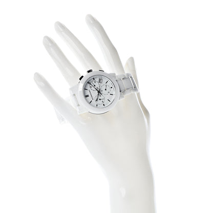 Burberry Stainless Steel Ceramic 38mm Chronograph Quartz Watch White BU9080 2 of 8