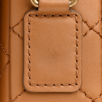 Chanel Calfskin Quilted Multi Pouching Flap And Coin Purse Beige 13 of 13