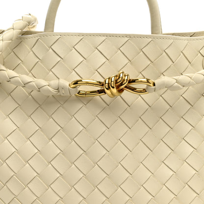 Bottega Veneta Nappa Intrecciato Medium Andiamo Shoulder Bag Sea Salt 7 of 9