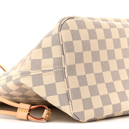 Louis Vuitton Damier Azur Neo Neverfull MM Rose Ballerine 10 of 16