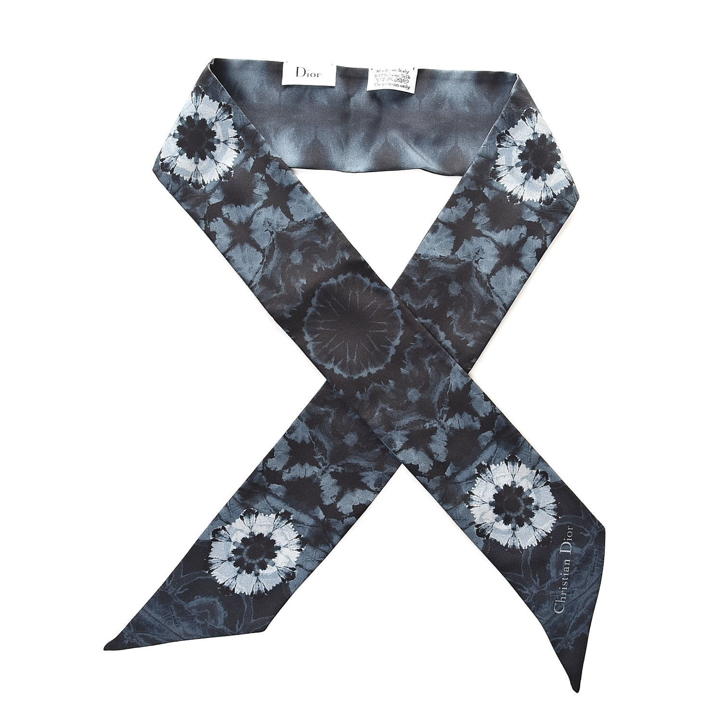 Silk KaleiDioroscopic Mitzah Scarf Blue