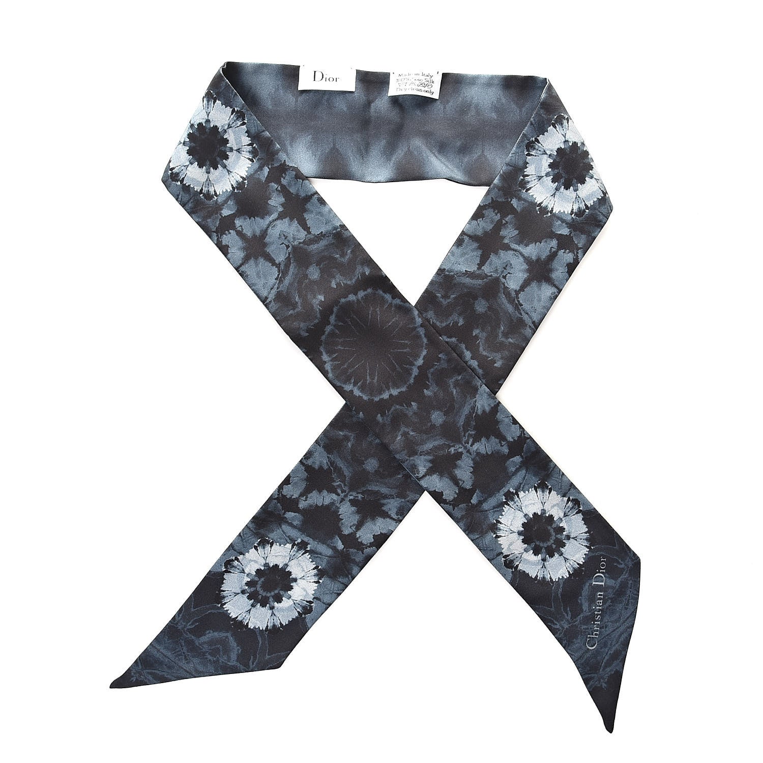 Christian Dior Silk KaleiDioroscopic Mitzah Scarf Blue 1 of 4