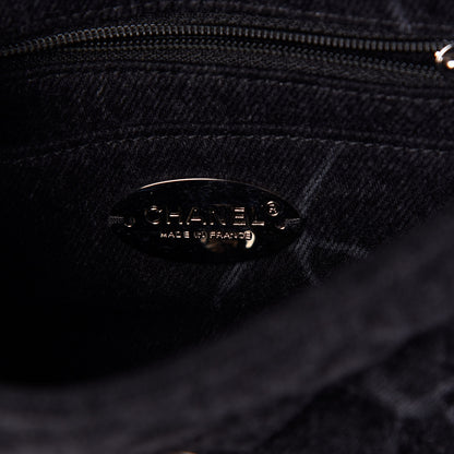 Chanel Denim CC Quilted Mini Square Flap Black 6 of 10