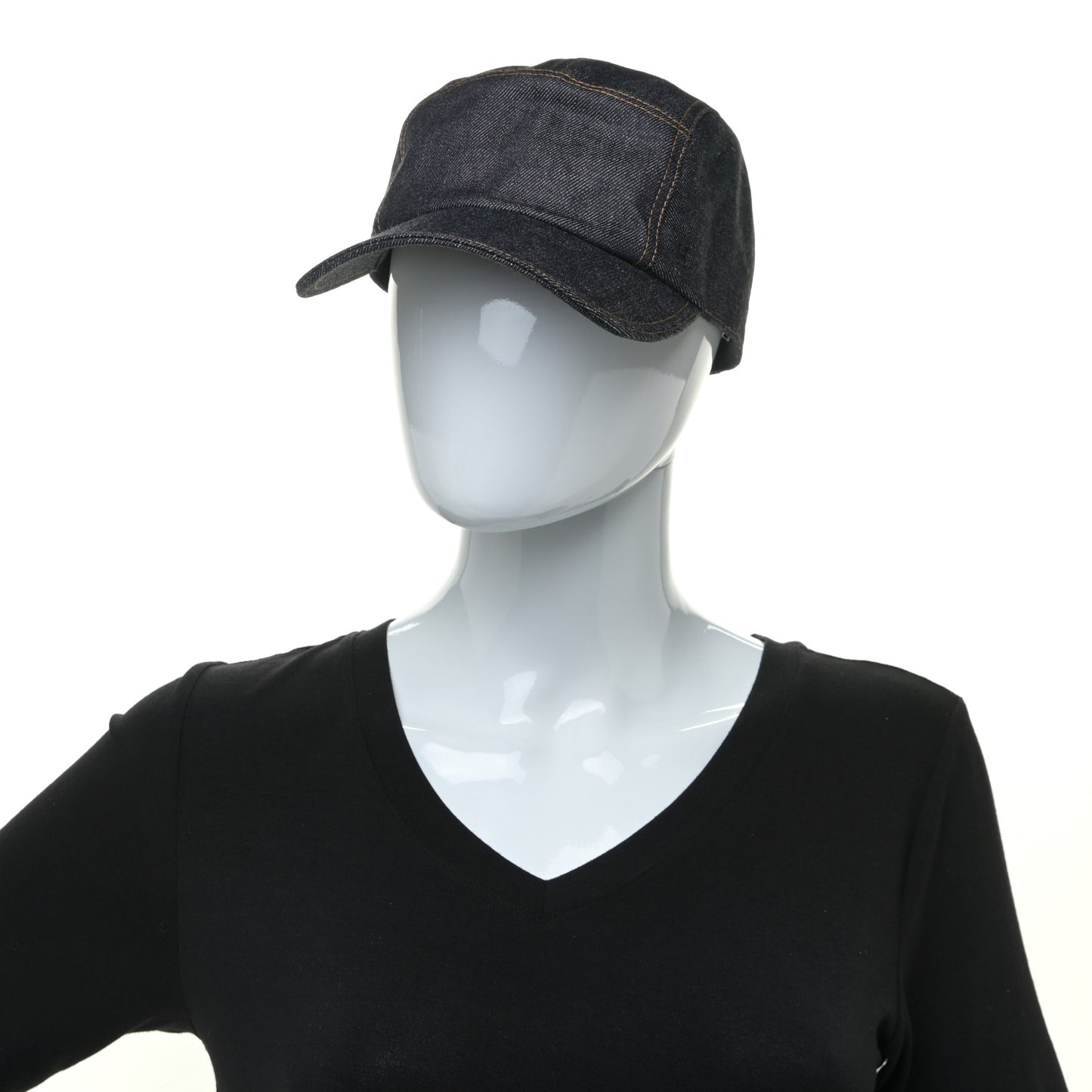 Denim Embroidered Nevada Cap 58 Indigo