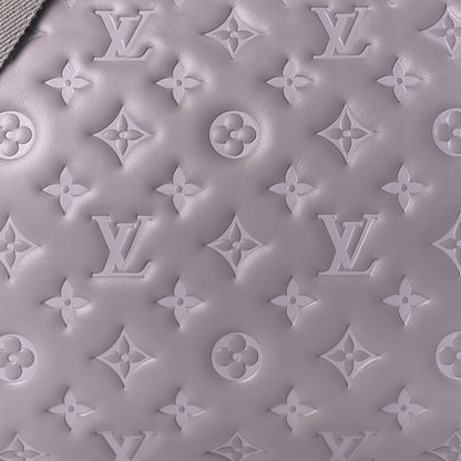 Louis Vuitton Lambskin Embossed Monogram Coussin MM Grey 6 of 7