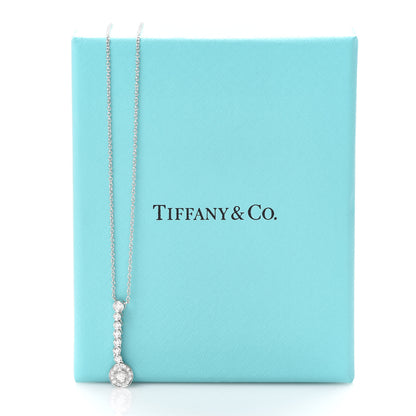 Tiffany Platinum Diamond Circlet Drop Pendant Necklace 6 of 6