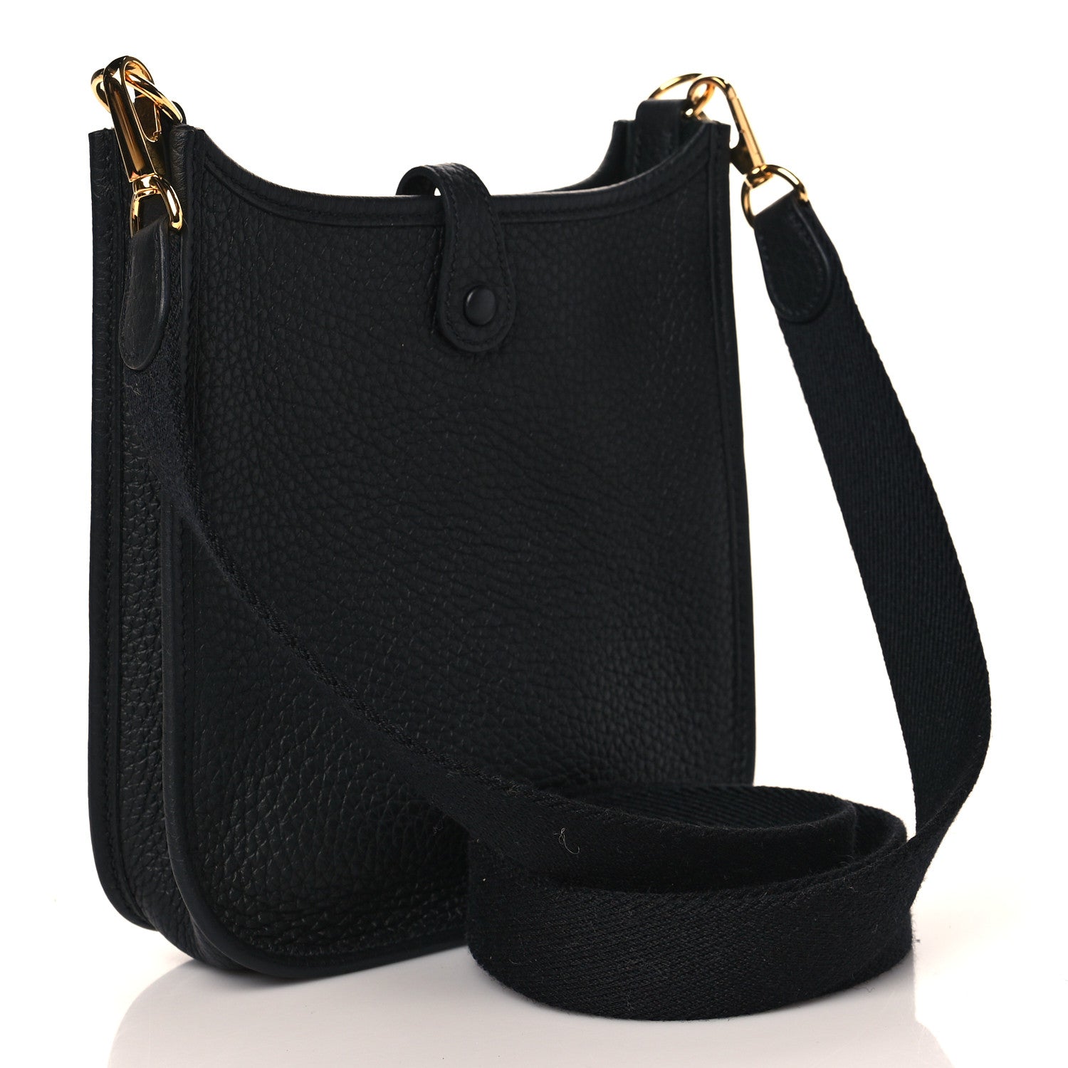 Hermes Taurillon Clemence Evelyne TPM Black 3 of 11