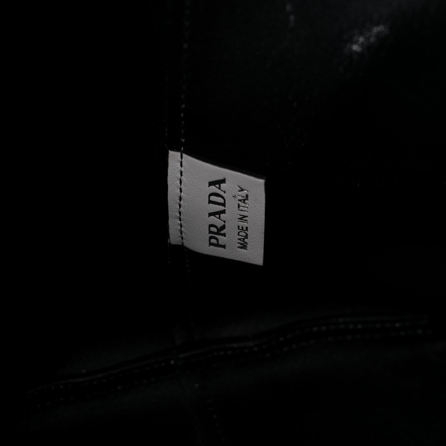 City Calf Front Pocket Large Shopping Tote White Black