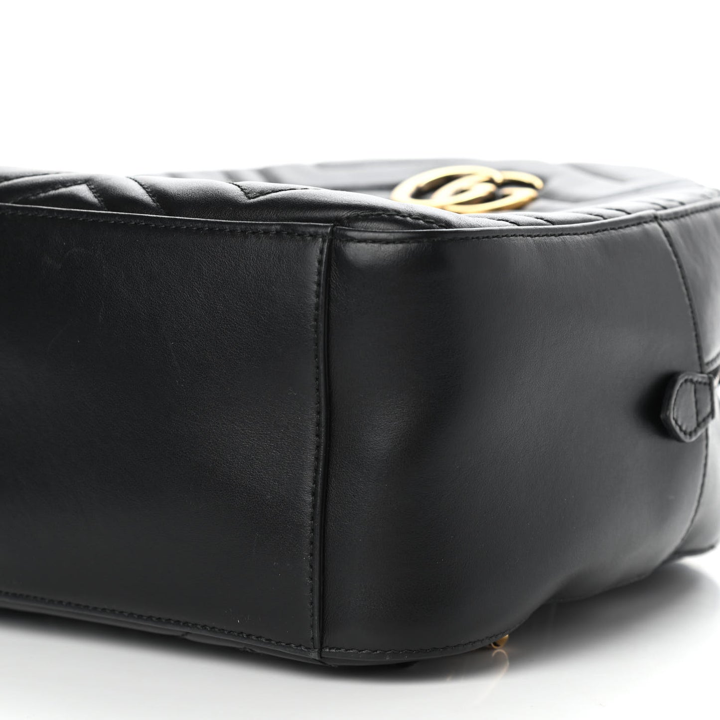 Calfskin Matelasse GG Marmont Backpack Black