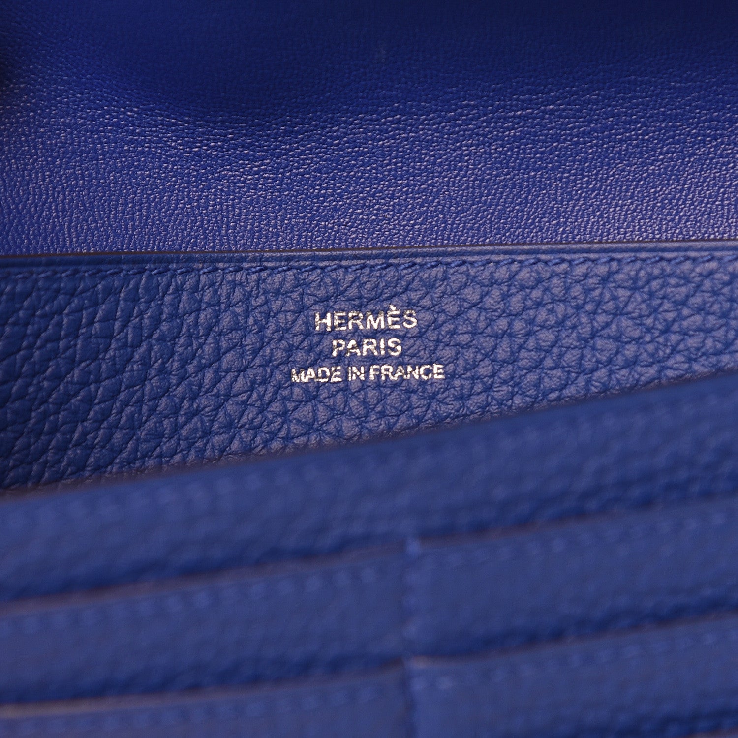 Hermes Togo Dogon Recto Verso Wallet Bleu Electrique 6 of 8