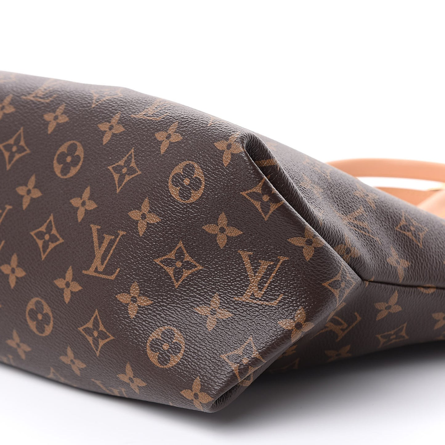 Monogram Flower Zipped Tote MM Beige