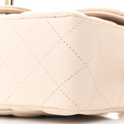 Chanel Caviar Quilted Mini Rectangular Flap Light Beige 10 of 11