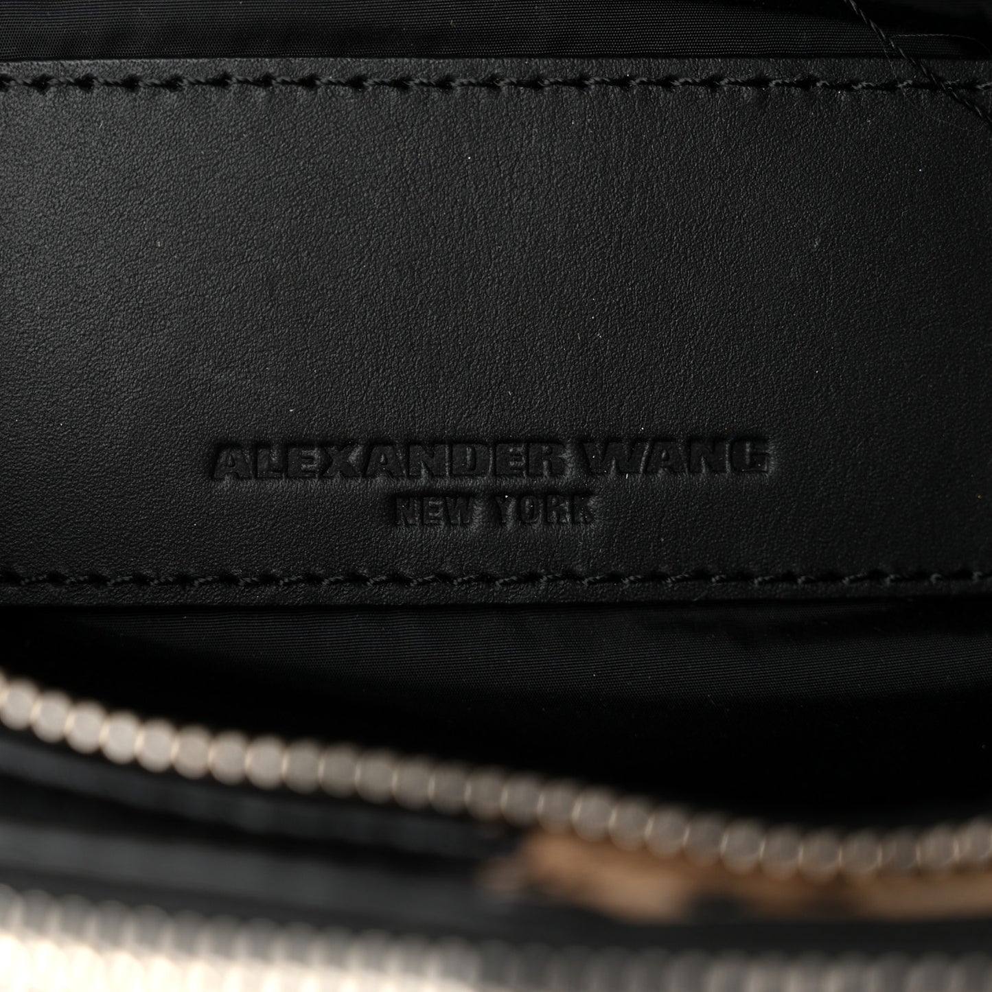 Lambskin Suede Leopard Attica Belt Bag Black