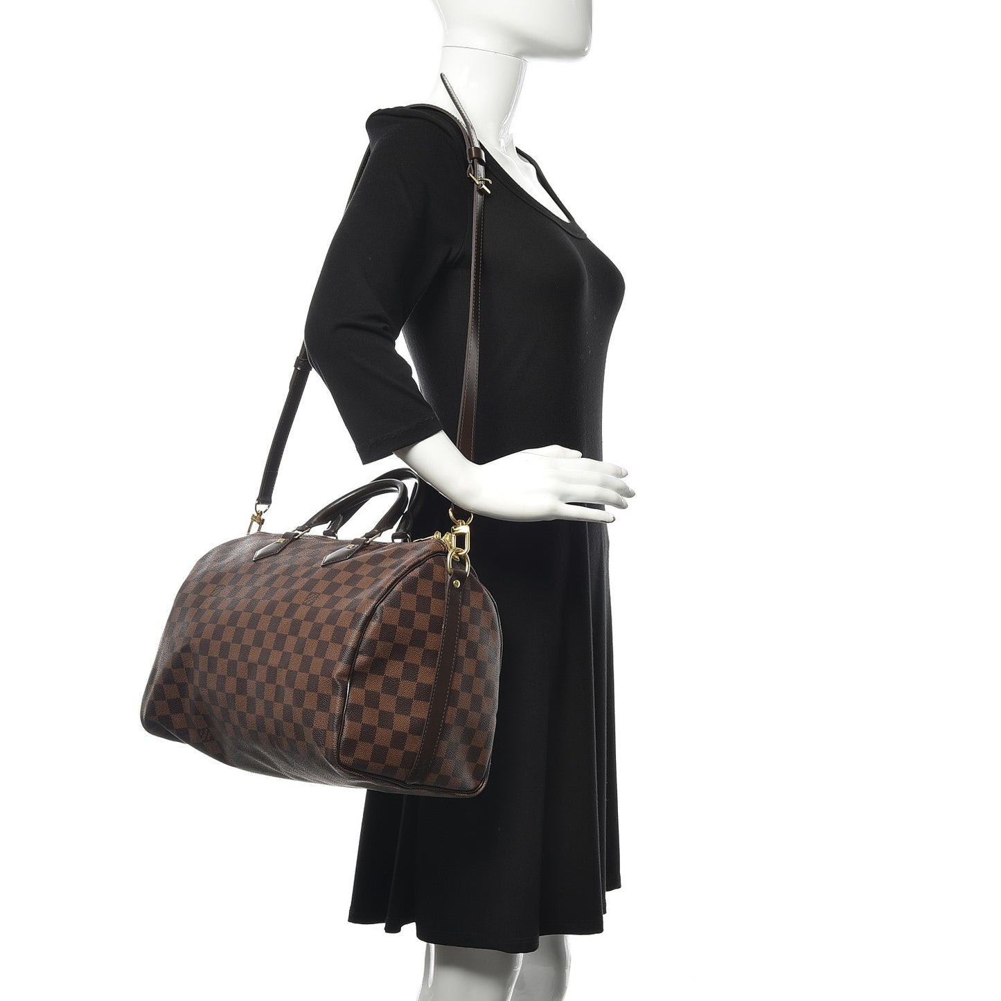 Damier Ebene Speedy Bandouliere 35