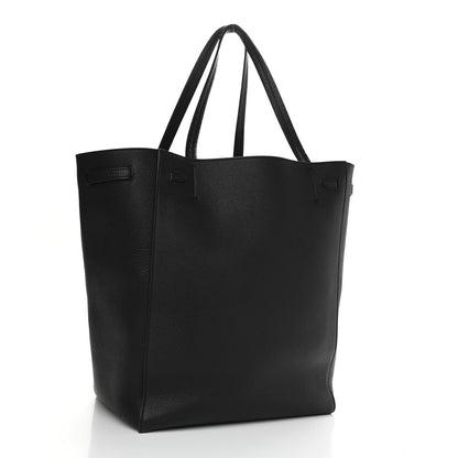 Celine Soft Grained Calfskin Medium Belt Cabas Phantom Black 3 of 10