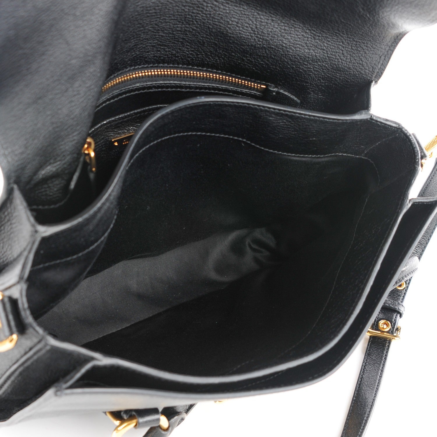 Miu Miu Goatskin Madras Crossbody Bag Nero Black 5 of 8